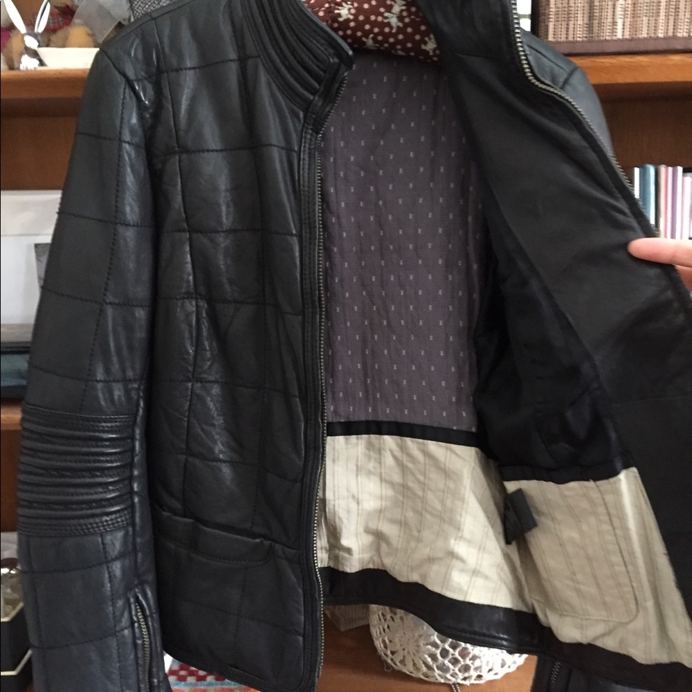 Zadig and Voltaire Black Lambskin Jacket size S